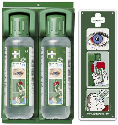 WALL BRACKET FOR 2 EYE SHOWERS 7202